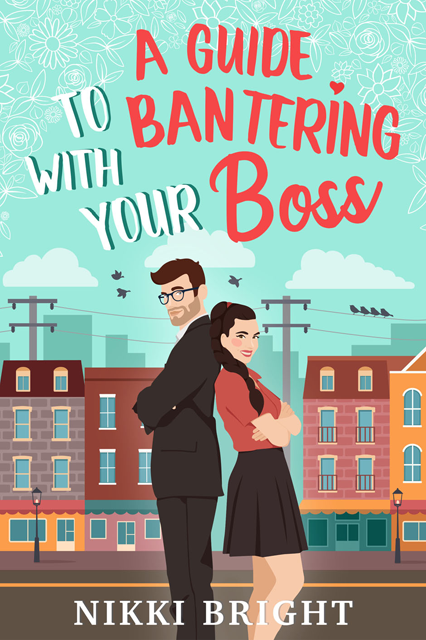 Cover image for A Guide to Bantering With Your Boss which features the male and female lead in business clothes standing back to back